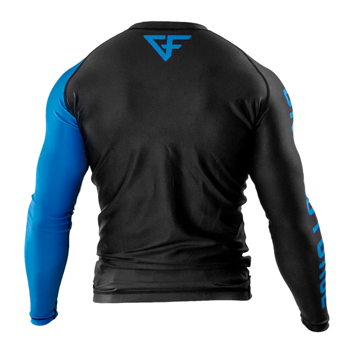 Rank Rash Guard Long Sleeve Blue