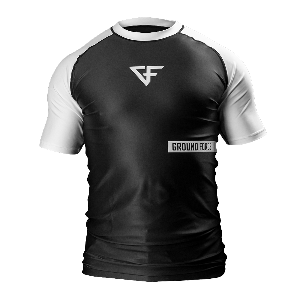 Rank Rashguard Short Sleeve White