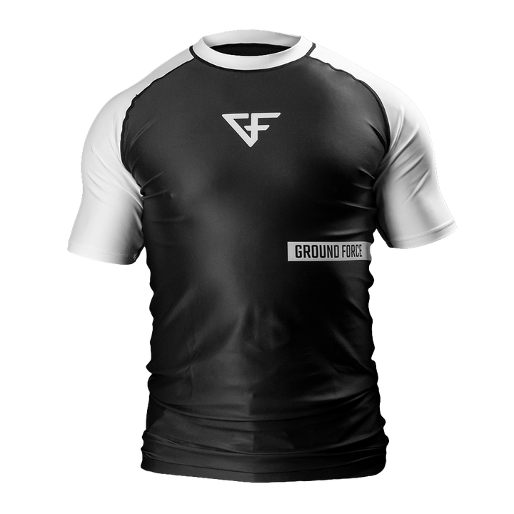 Rank Rashguard Short Sleeve White