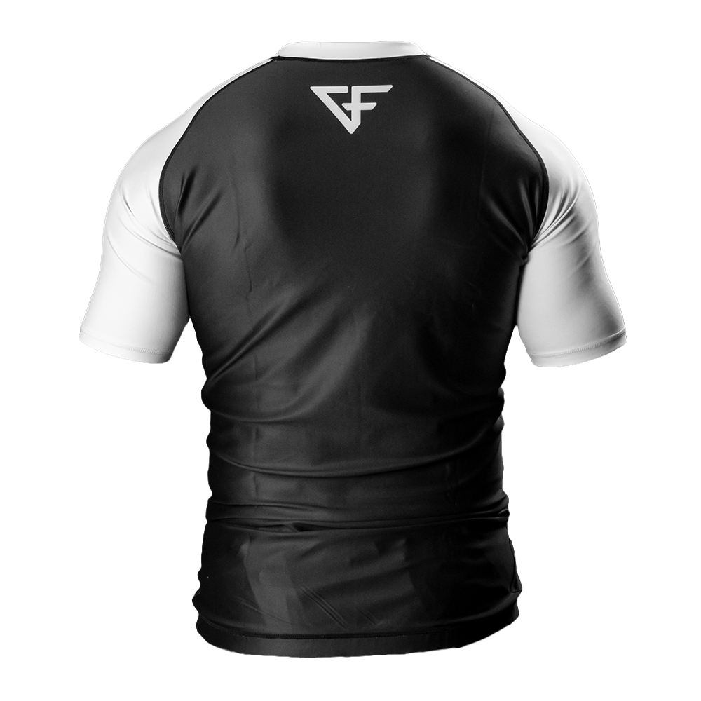 Rank Rashguard Short Sleeve White