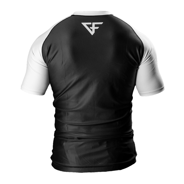 Rank Rashguard Short Sleeve White