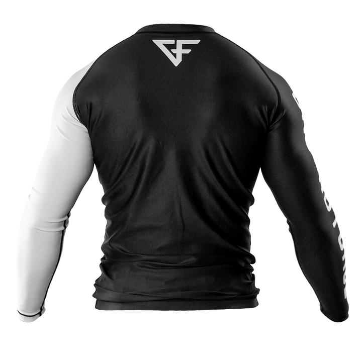 Rank Rash Guard Long Sleeve White