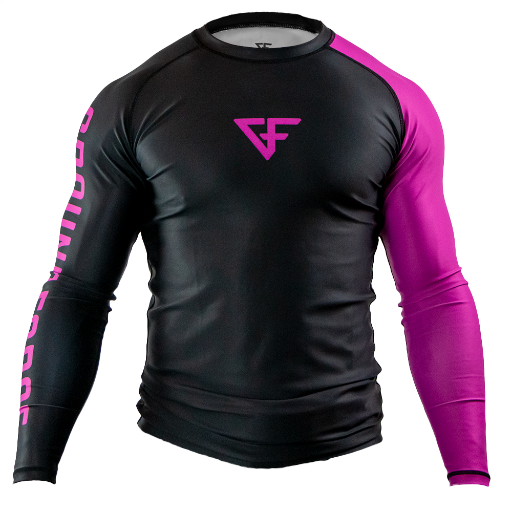 Rank Rash Guard Long Sleeve Purple