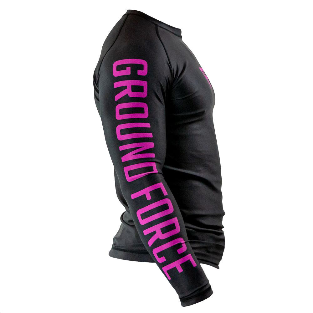 Rank Rash Guard Long Sleeve Purple