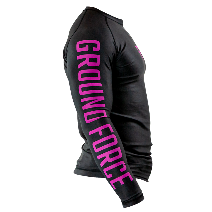 Rank Rash Guard Long Sleeve Purple