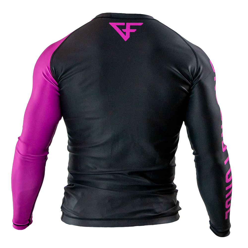 Rank Rash Guard Long Sleeve Purple