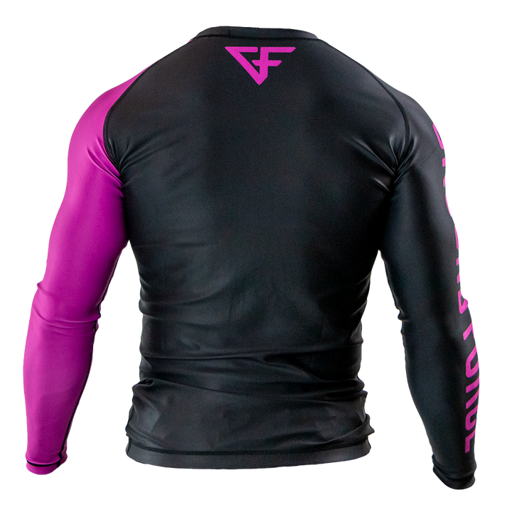 Rank Rash Guard Long Sleeve Purple