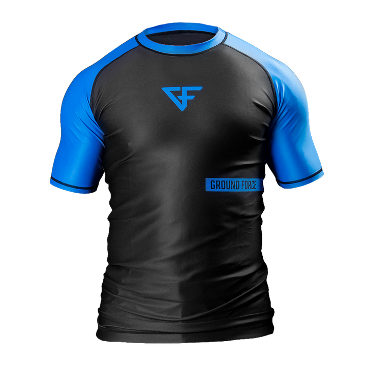 Rank Rashguard Short Sleeve Blue