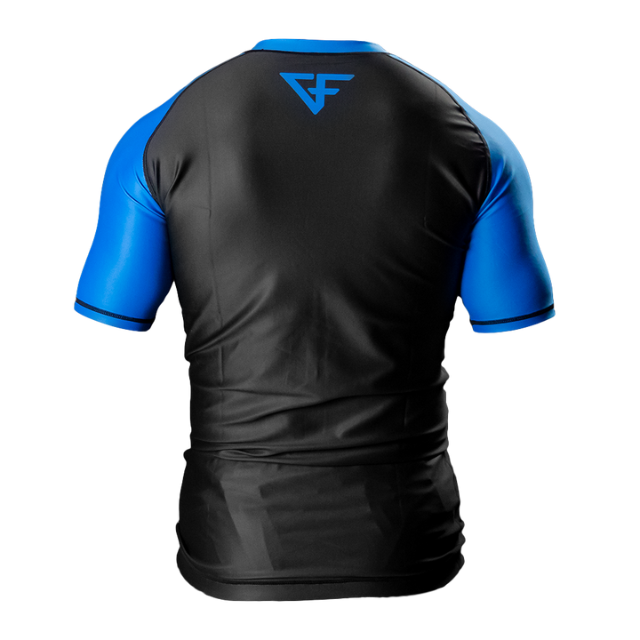 Rank Rashguard Short Sleeve Blue