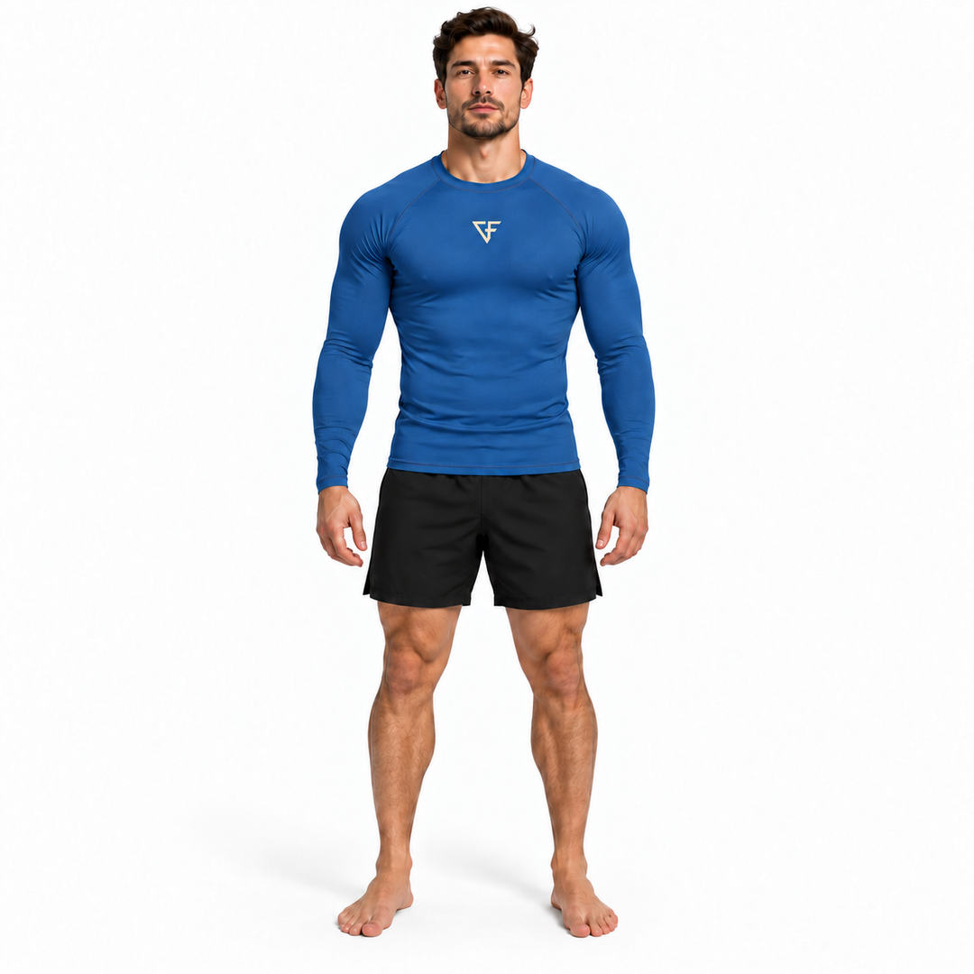 Bamboo Rashguard – Long Sleeve – Ocean Blue