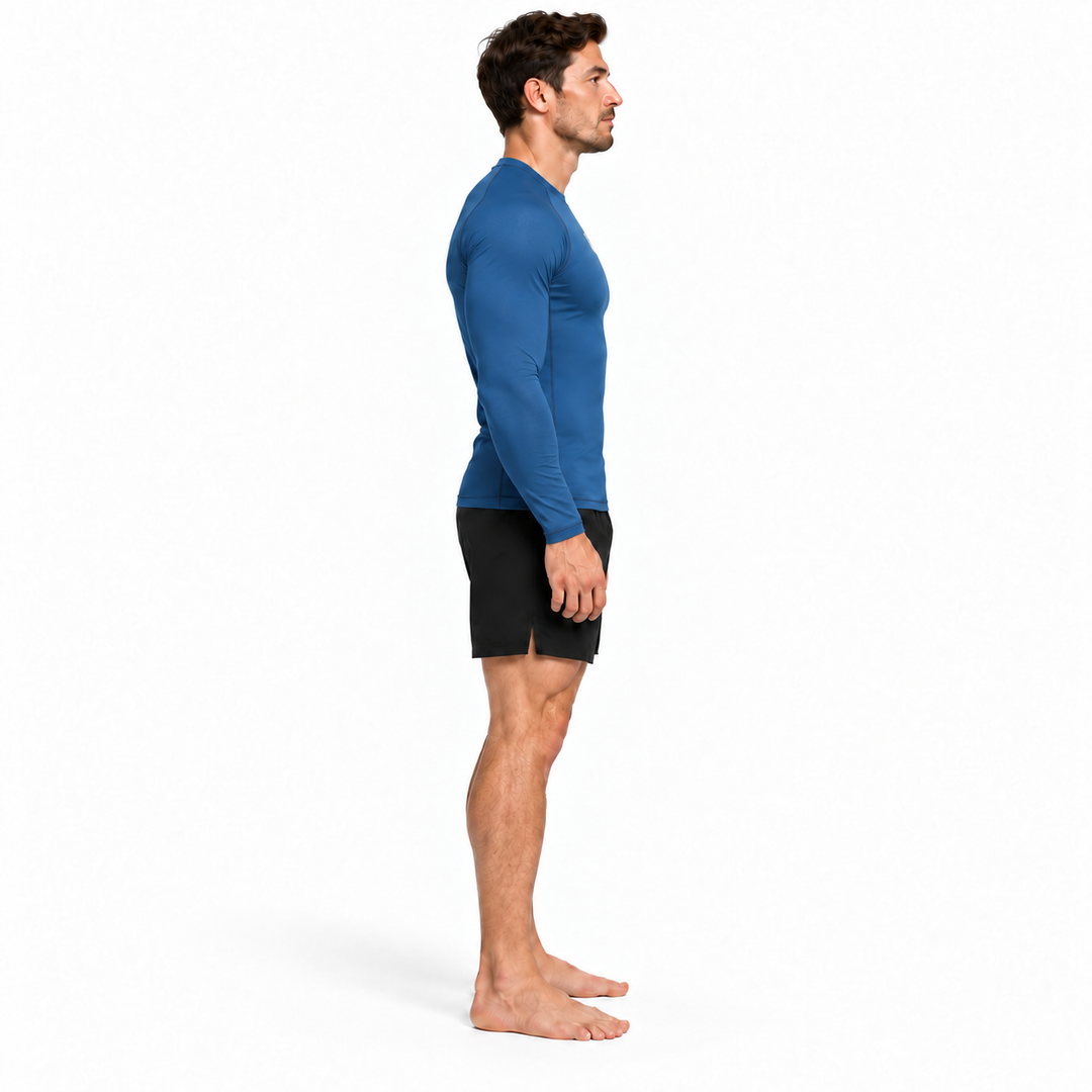 Bamboo Rashguard – Long Sleeve – Ocean Blue