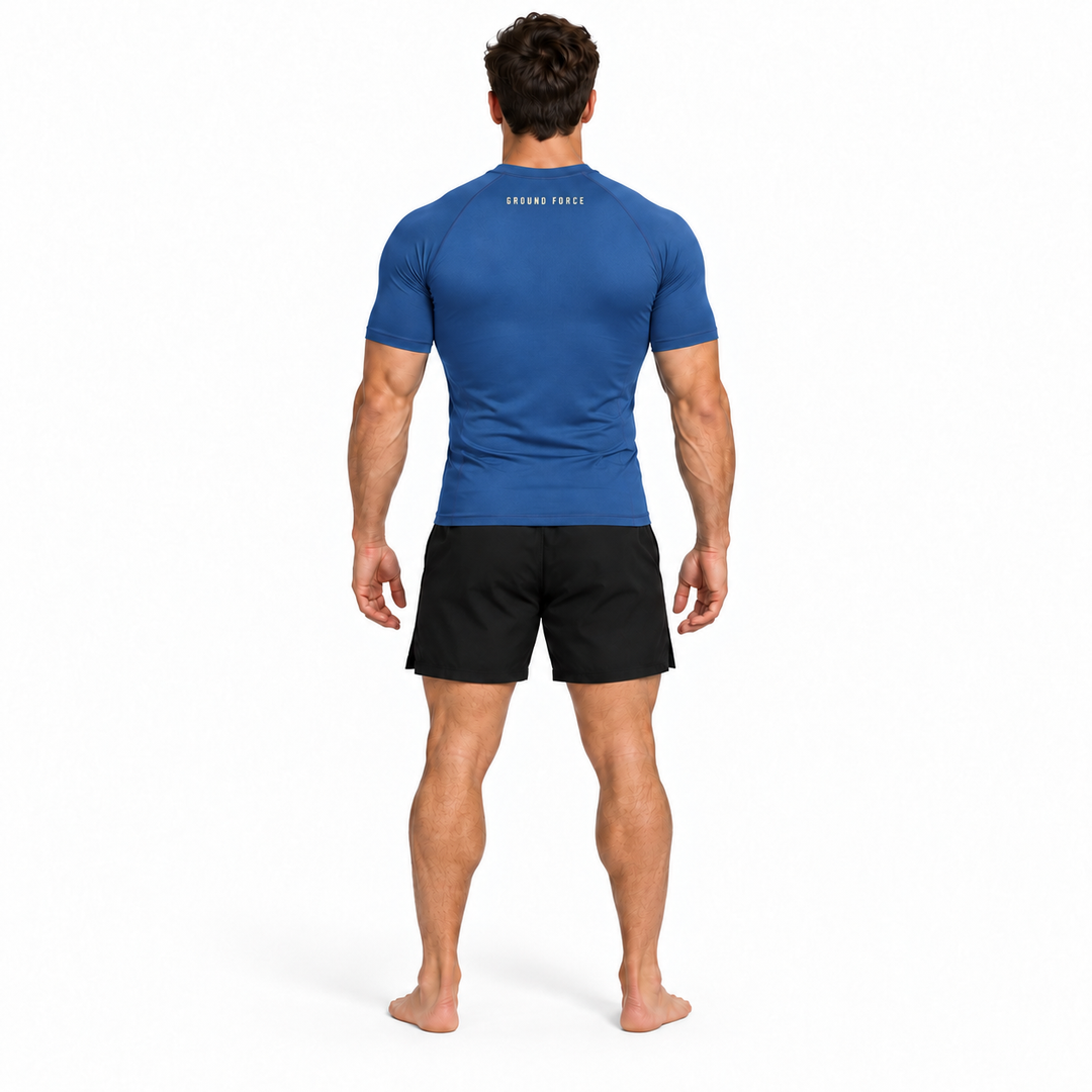 Bamboo Rashguard – Short Sleeve – Ocean Blue