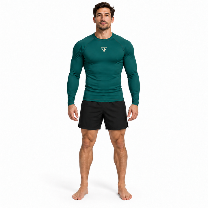 Bamboo Rashguard – Long Sleeve – Forest Green