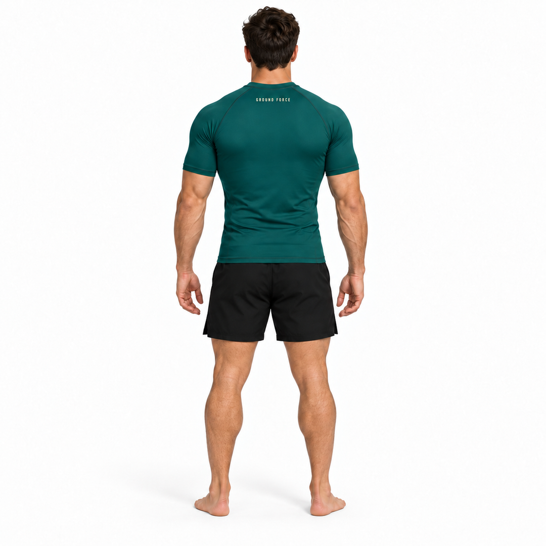 Bamboo Rashguard – Short Sleeve – Forest Green