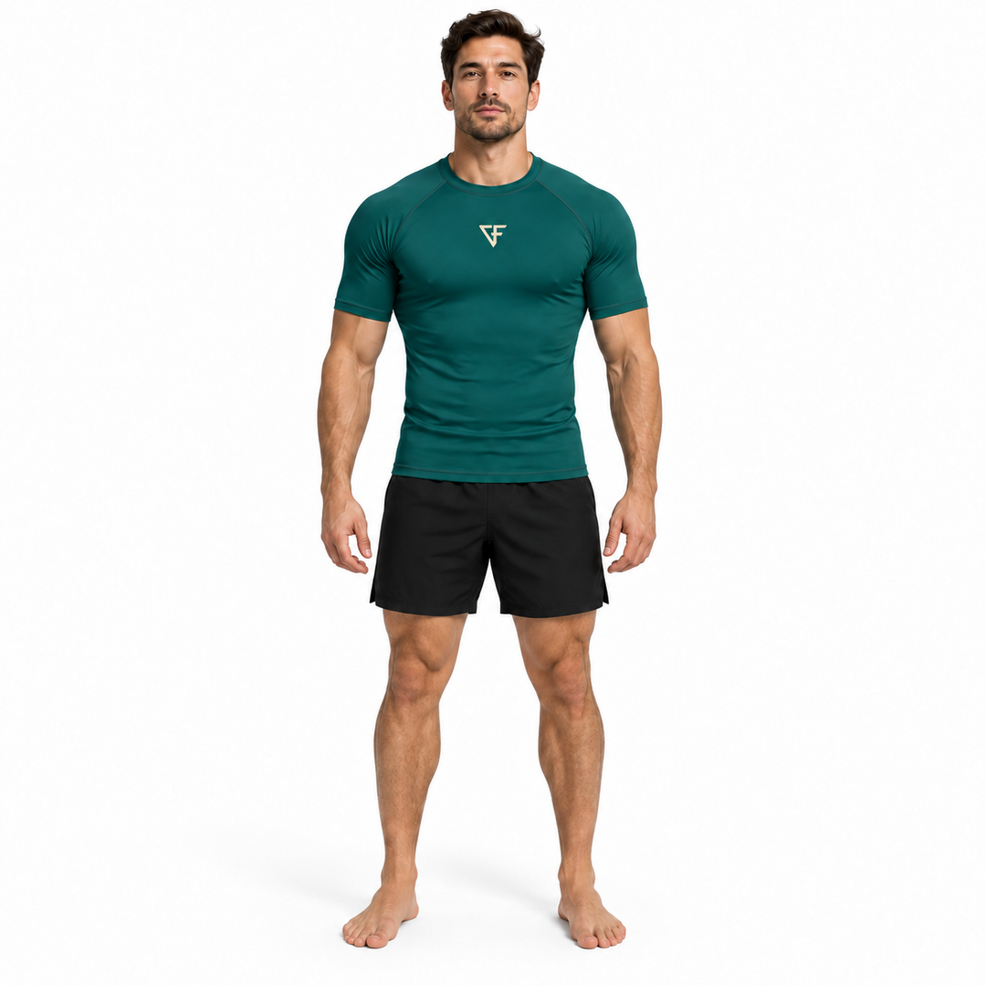 Bamboo Rashguard – Short Sleeve – Forest Green