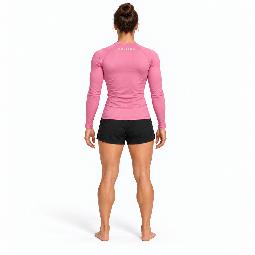 Bamboo Rashguard – Long Sleeve – Bloom Pink