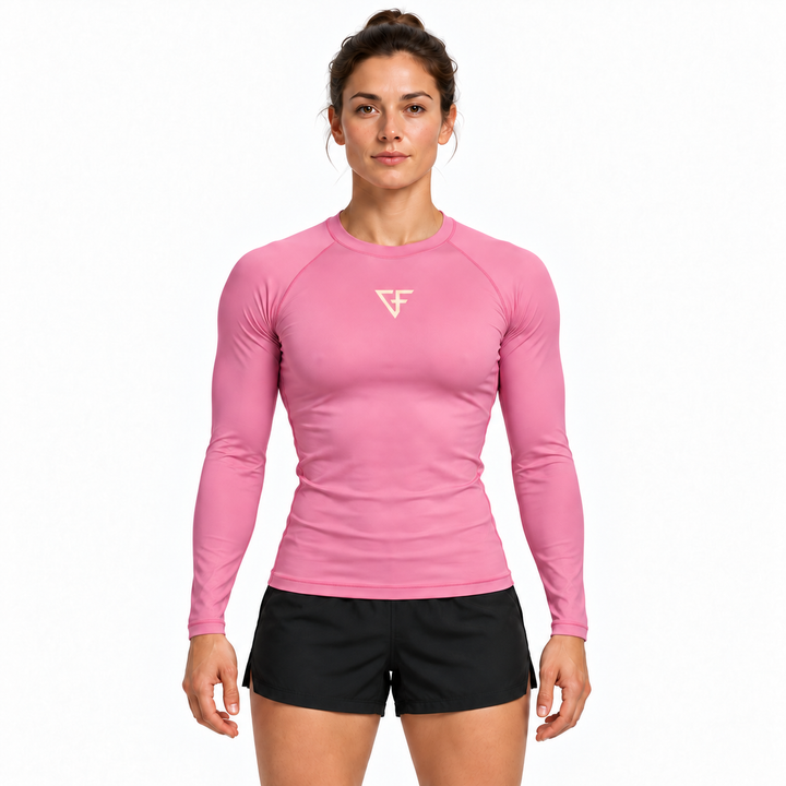 Bamboo Rashguard – Long Sleeve – Bloom Pink