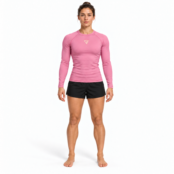 Bamboo Rashguard – Long Sleeve – Bloom Pink