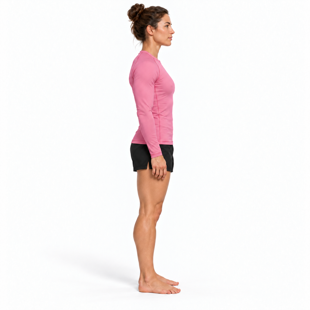Bamboo Rashguard – Long Sleeve – Bloom Pink