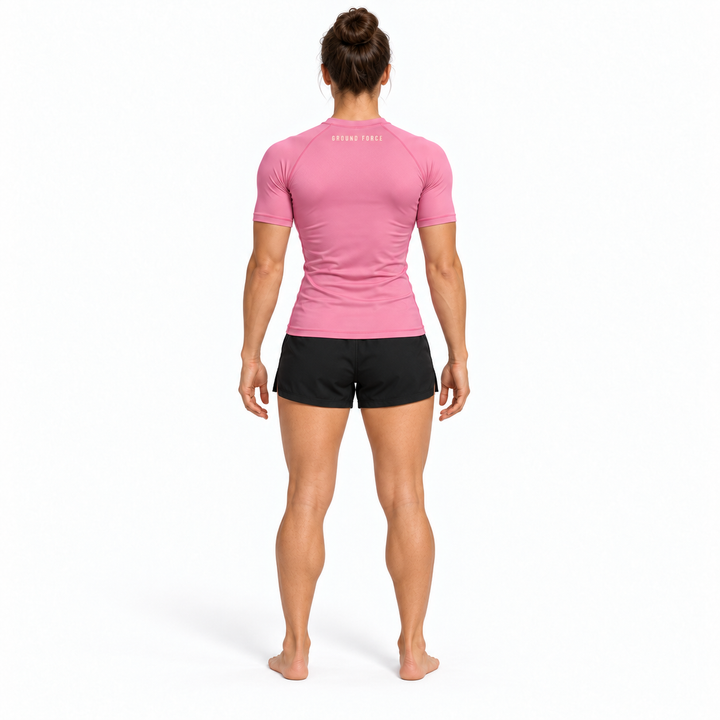 Bamboo Rashguard – Short Sleeve – Bloom Pink