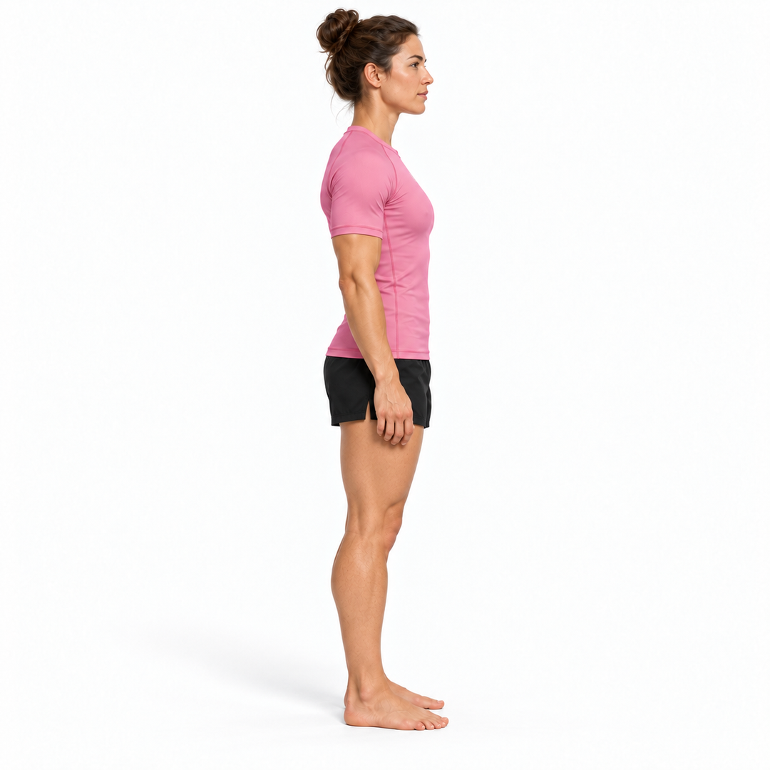 Bamboo Rashguard – Short Sleeve – Bloom Pink