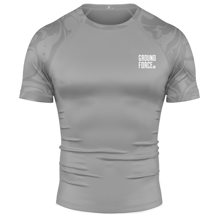 Gray athletic shirt with 'Ground Force' logo on a white background