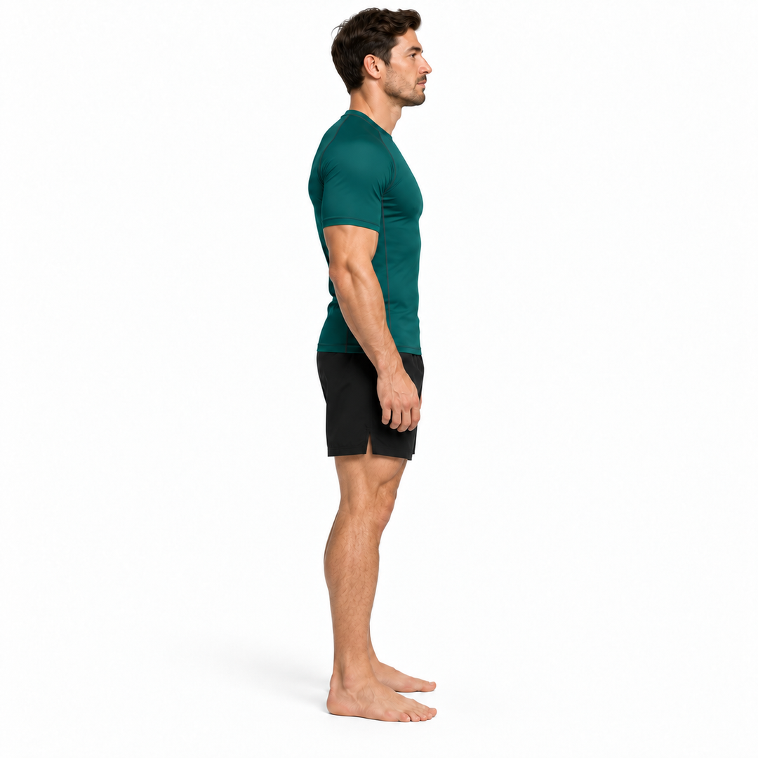 Bamboo Rashguard – Short Sleeve – Forest Green
