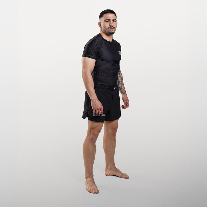 Wolf Rashguard Black - Short Sleeve