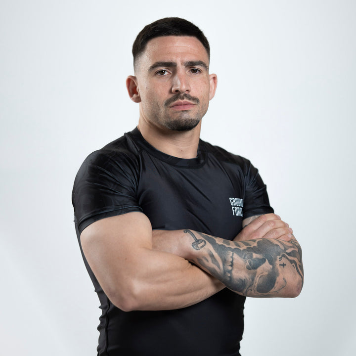 Wolf Rashguard Black - Short Sleeve