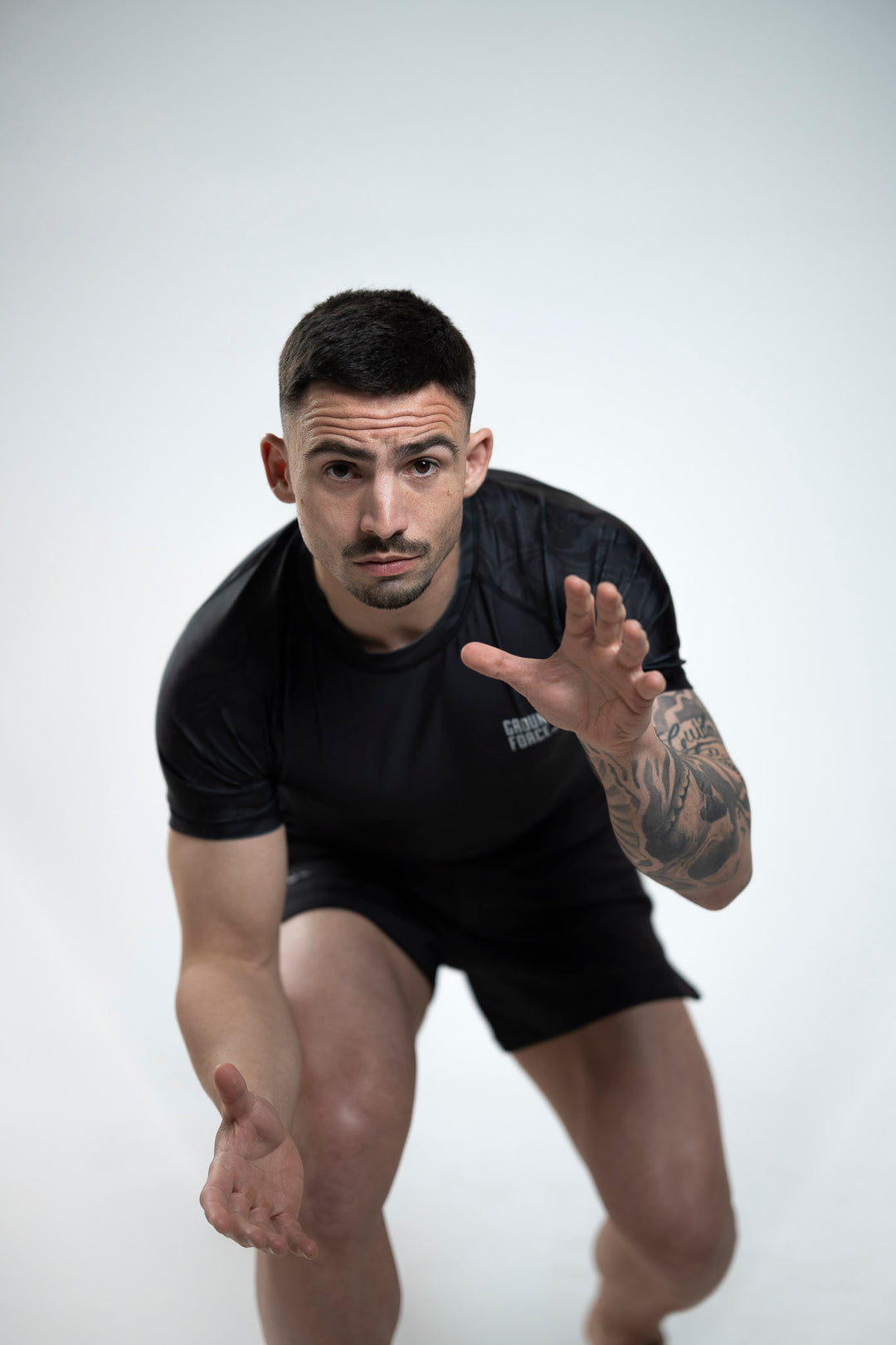 Wolf Rashguard Black - Short Sleeve