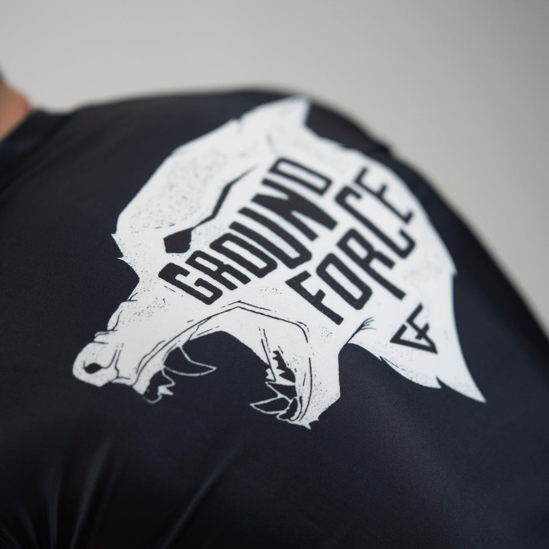Wolf Rashguard Black - Short Sleeve