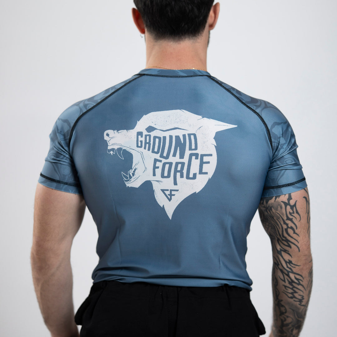 Wolf Rashguard Grey- Short Sleeve
