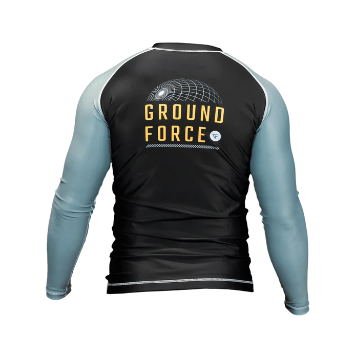 GF RASHGUARD Deep Grey & Yellow