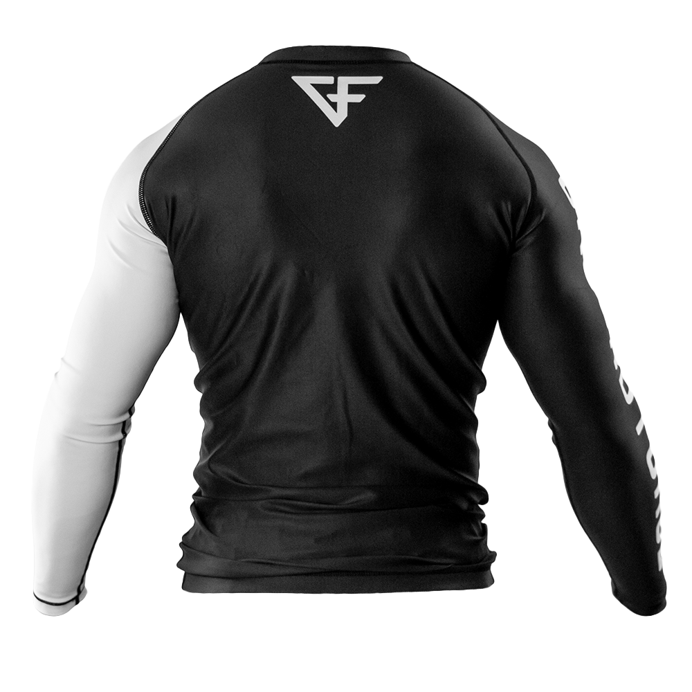 Rank Rash Guard Long Sleeve White