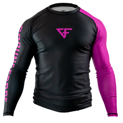 Rank Rash Guard Long Sleeve Purple
