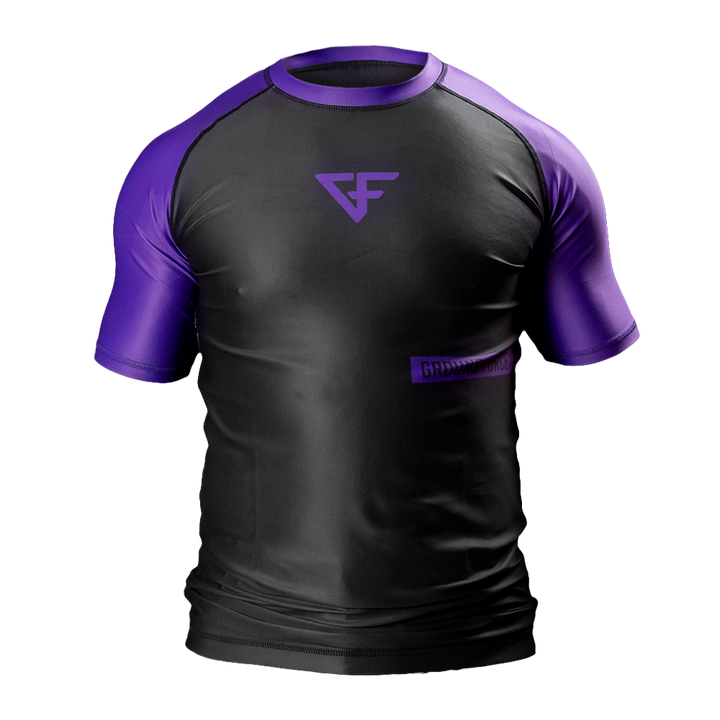 Rank Rashguard Short Sleeve Purple